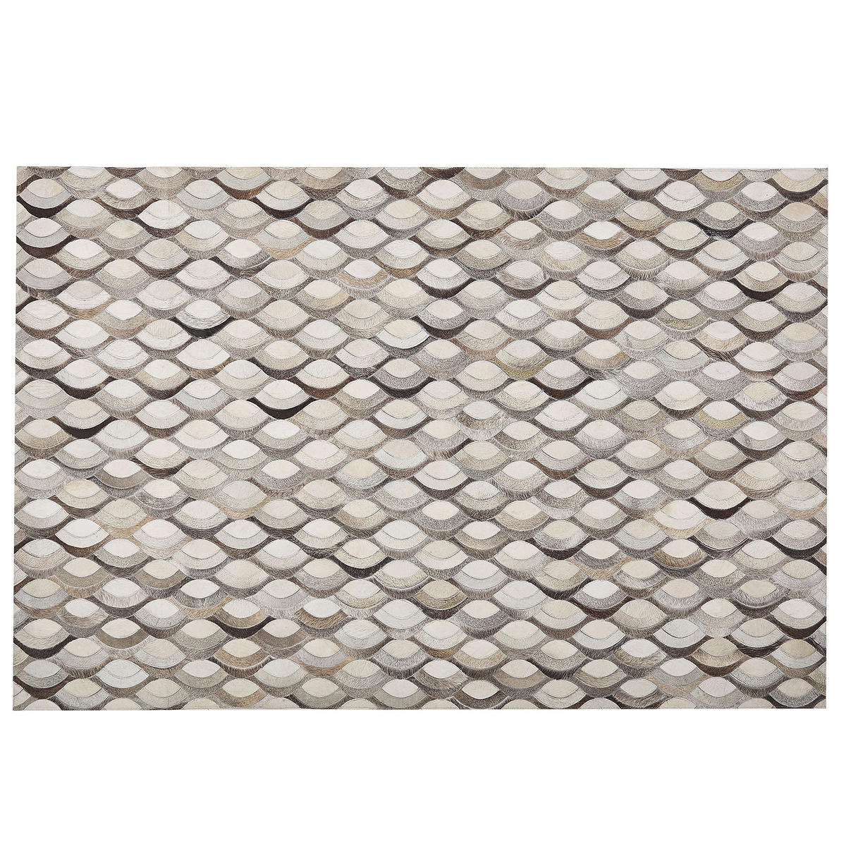KURZFLOR-TEPPICH Kirca 200/140 cm - Beige, Fell (140/200cm) - Beliani