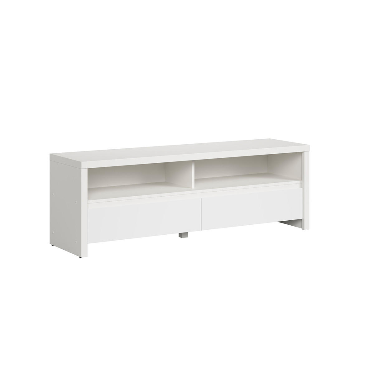 TV-MÖBEL Soren Weiß matt - Weiß, Holzwerkstoff (143.5/48.5/40.5cm) - Petits-meubles