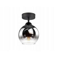 DECKENLEUCHTE MASUR - Transparent/Anthrazit, Glas/Metall (15/15/22cm) - kiki design