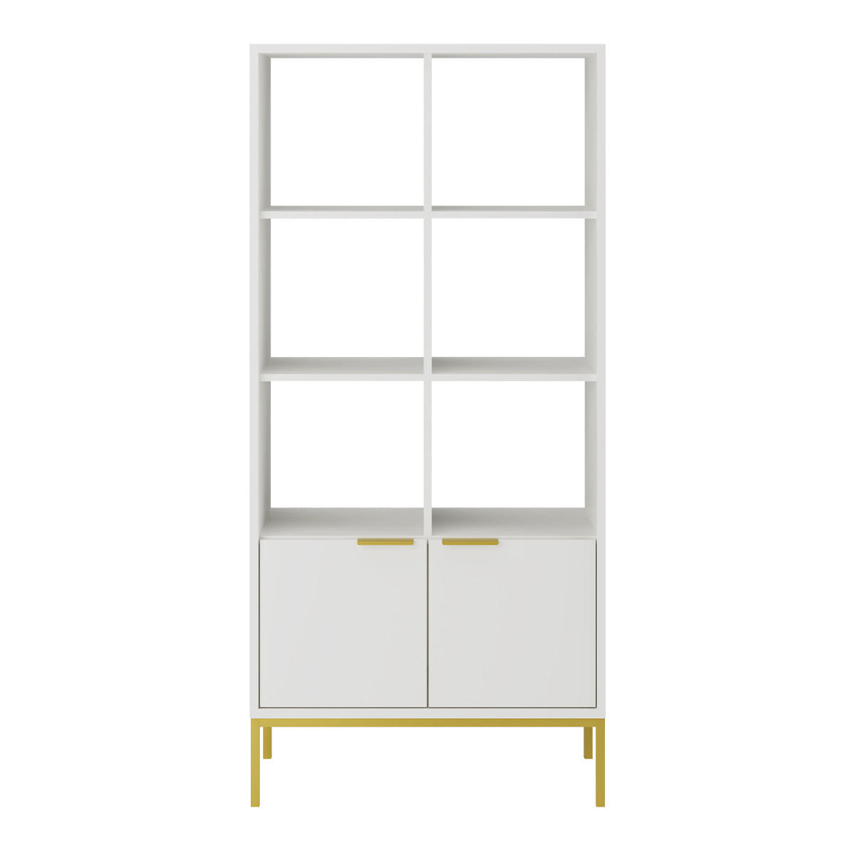BÜCHERREGAL Seattle Weiß - Weiß, Holzwerkstoff (40/171.3/80cm) - Petits-meubles