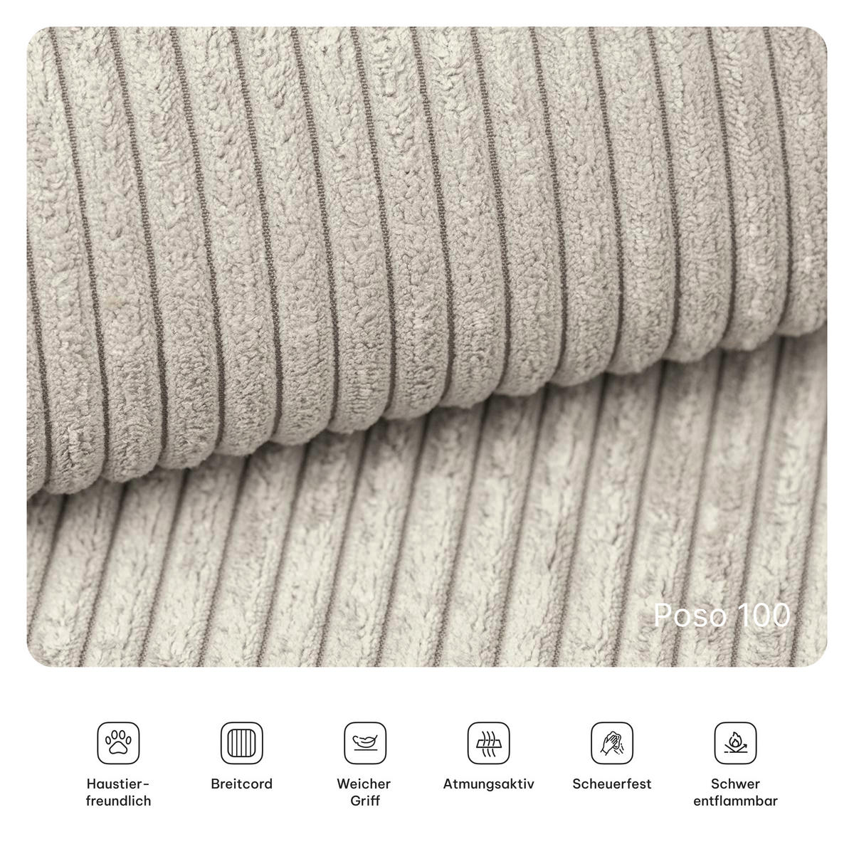 ECKSOFA ANKO modulares Boneless Sofa mit Schlaffunktion Creme Kordstoff - Creme, Textil (270/160cm) - MASSENO