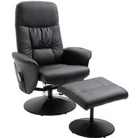 RELAXSESSEL 76/81/105 cm manuell verstellbar mit 360°-Drehfunktion - Schwarz, Kunststoff (81/105/76cm) - BEAOK