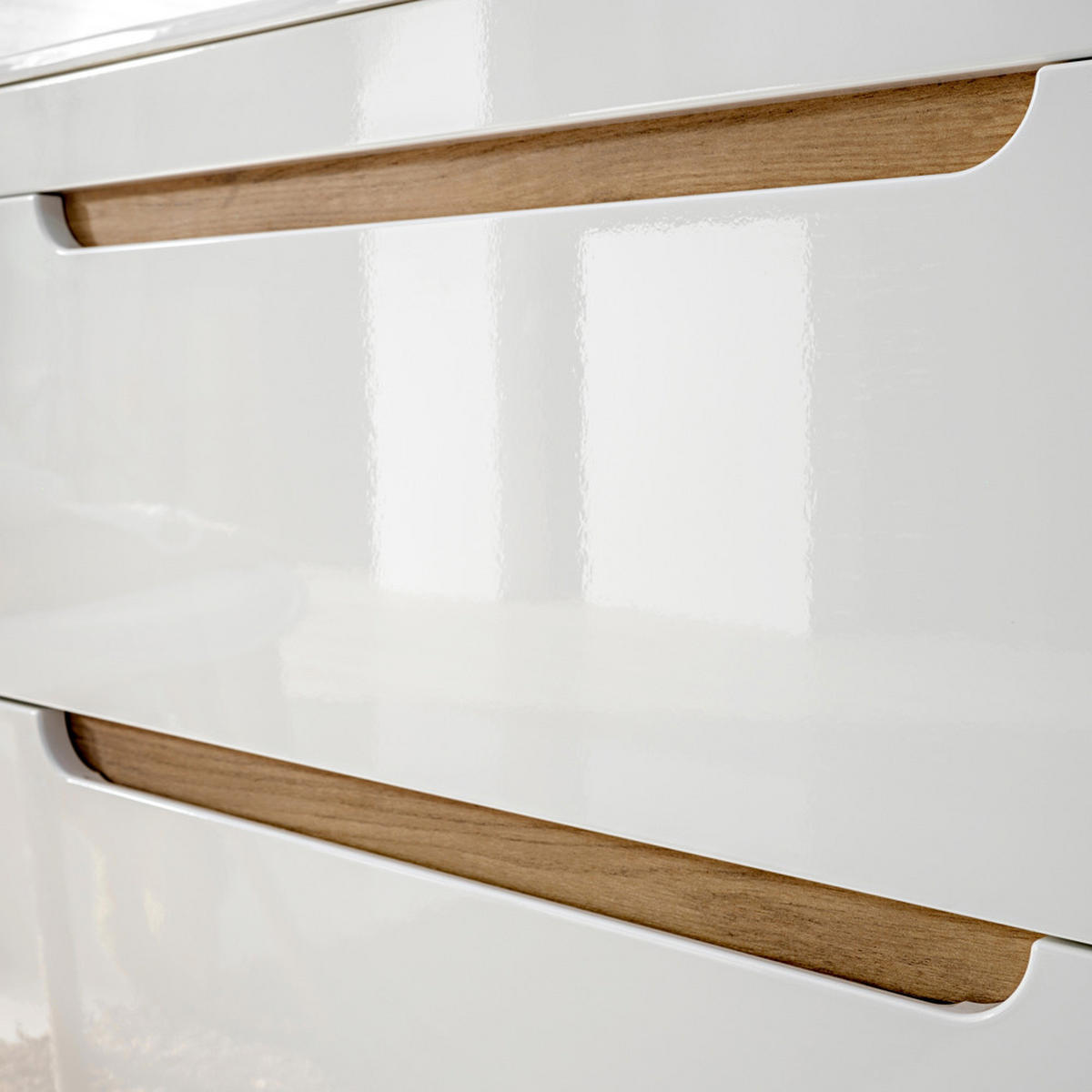 BADMÖBEL-SET 5-TLG. Luton-56 - Weiß, Holzwerkstoff (130/200/46cm) - Lomado