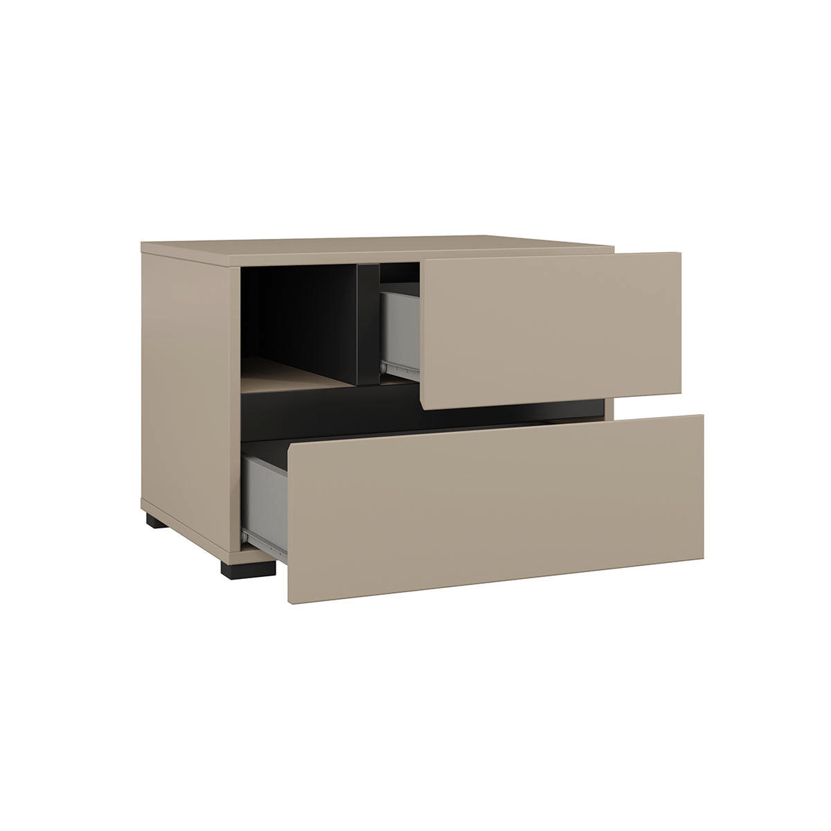 NACHTTISCH Lilia Taupe - Taupe, Holzwerkstoff (55/40/40cm) - Petits-meubles