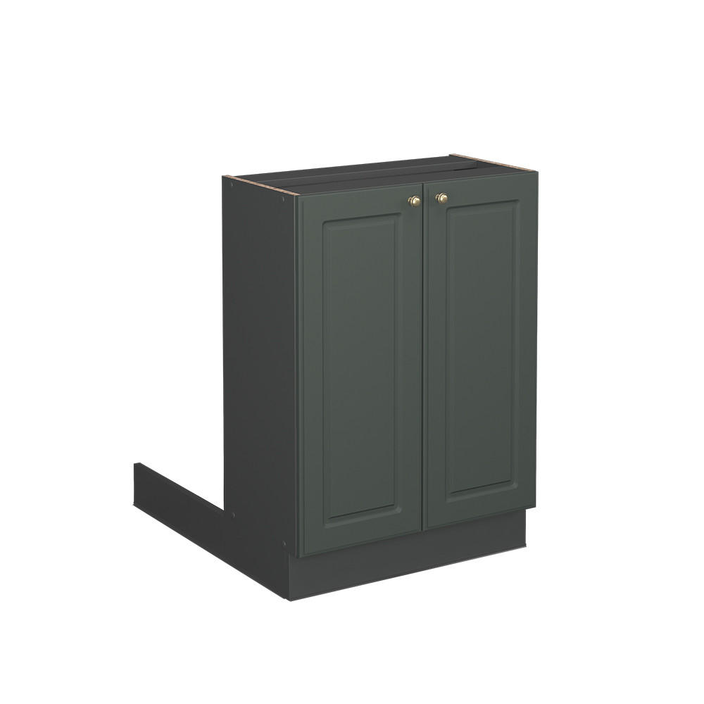 KÜCHENINSEL Fame-Line Grün-Gold Landhaus 60 cm ohne AP - Anthrazit/Grün, Holzwerkstoff (60/82/70cm) - Vicco