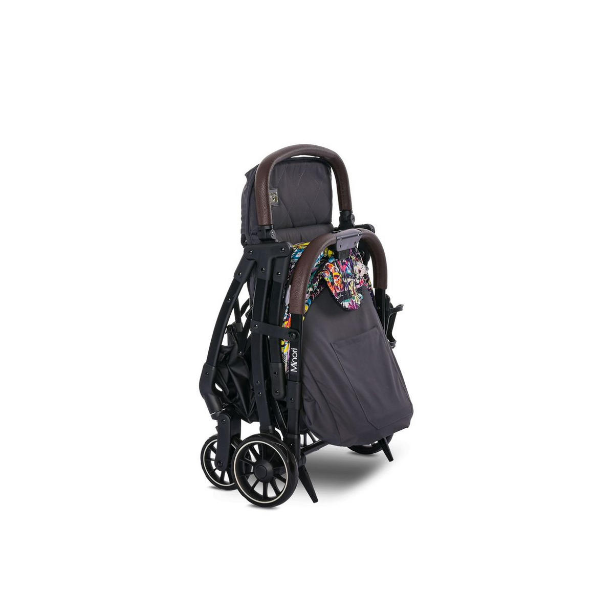 BUGGY Minori faltbar bunt PU-Räder Getränkehalter Fußabdeckung - Multicolor, Metall (75/50/102cm) - Lorelli