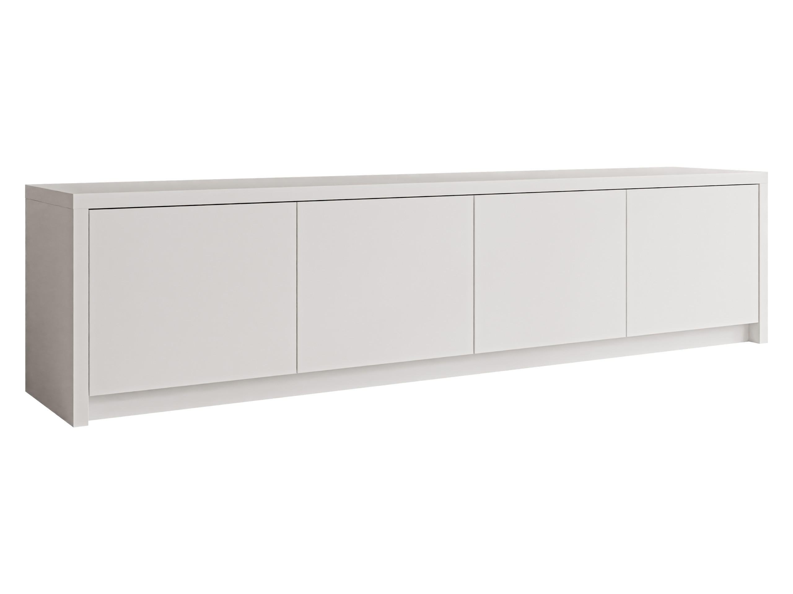 TV-LOWBOARD Solid 4D - Schwarz/Weiß, Holzwerkstoff/Kunststoff (198/51/40cm) - MIRJAN24