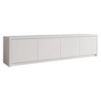 TV-LOWBOARD Solid 4D - Schwarz/Weiß, Holzwerkstoff/Kunststoff (198/51/40cm) - MIRJAN24