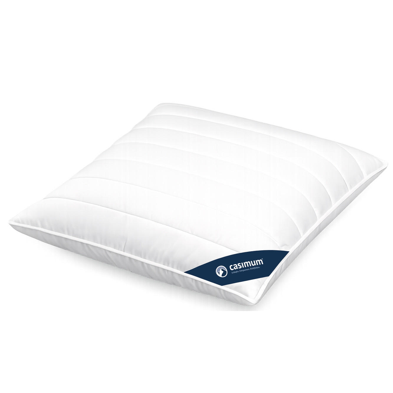 KOPFKISSEN 80x80 cm, waschbar, allergikerfreundlich - Weiß, Textil (80/80cm) - casimum