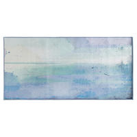 KURZFLOR-TEPPICH Susuz 150/80 cm - Blau, Kunststoff (80/150cm) - Beliani