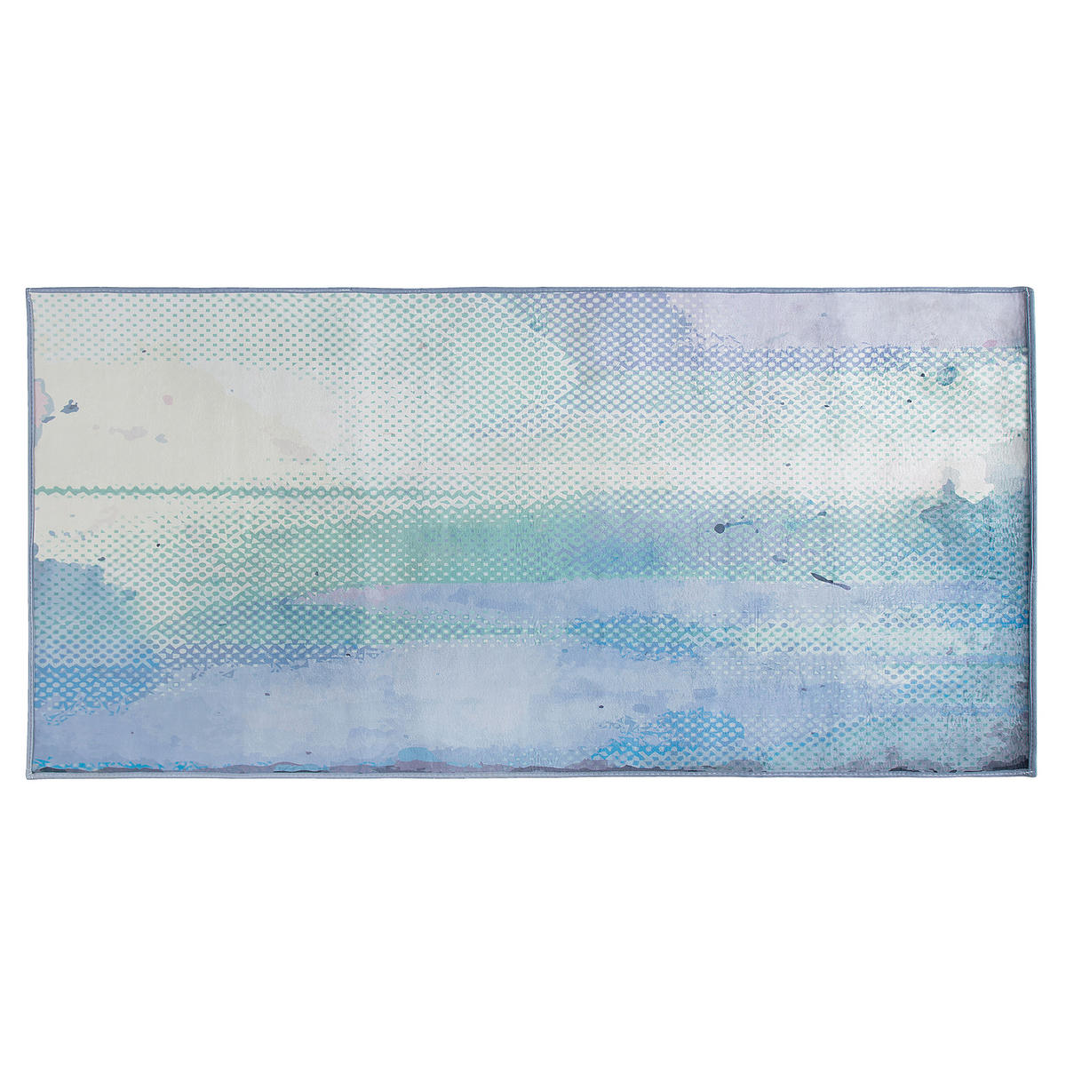 KURZFLOR-TEPPICH Susuz 150/80 cm - Blau, Kunststoff (80/150cm) - Beliani