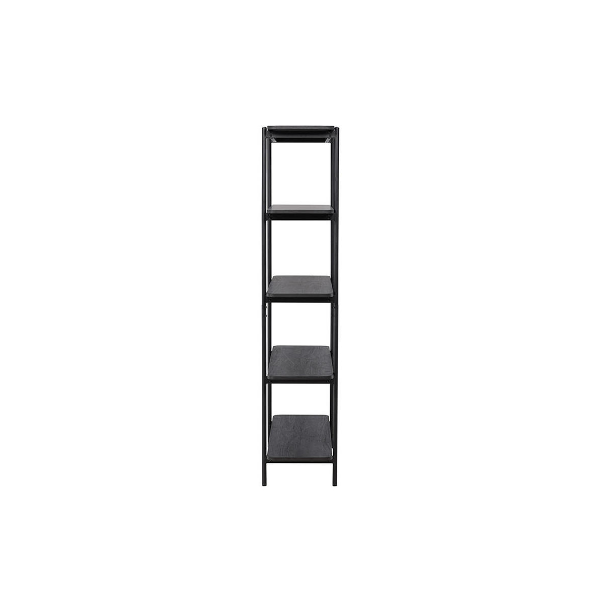 REGAL, Heim, Schwarz, Stahl, 120 x 40 x 190 cm - Schwarz, Metall (120/190/40cm) - ebuy24