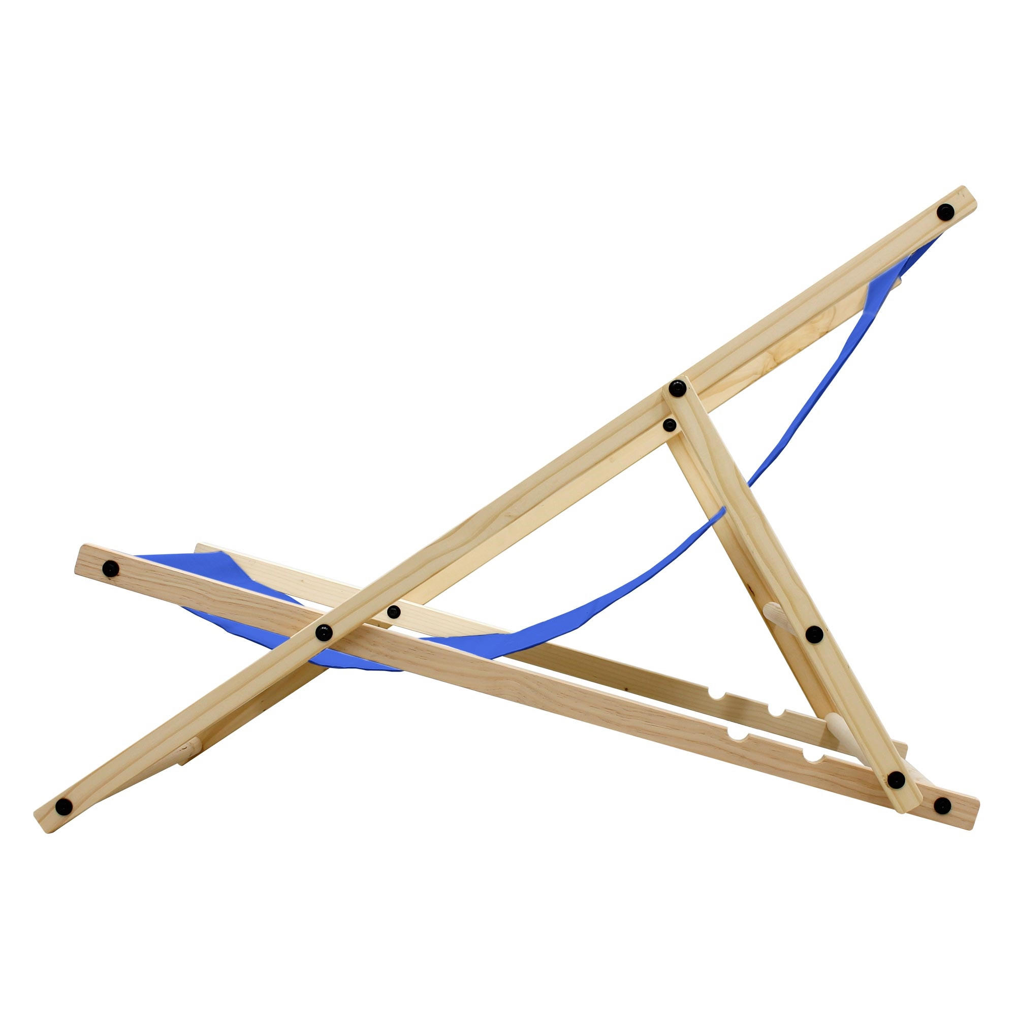 ECD-Germany Liegestuhl Blau 57.5x83x100 cm