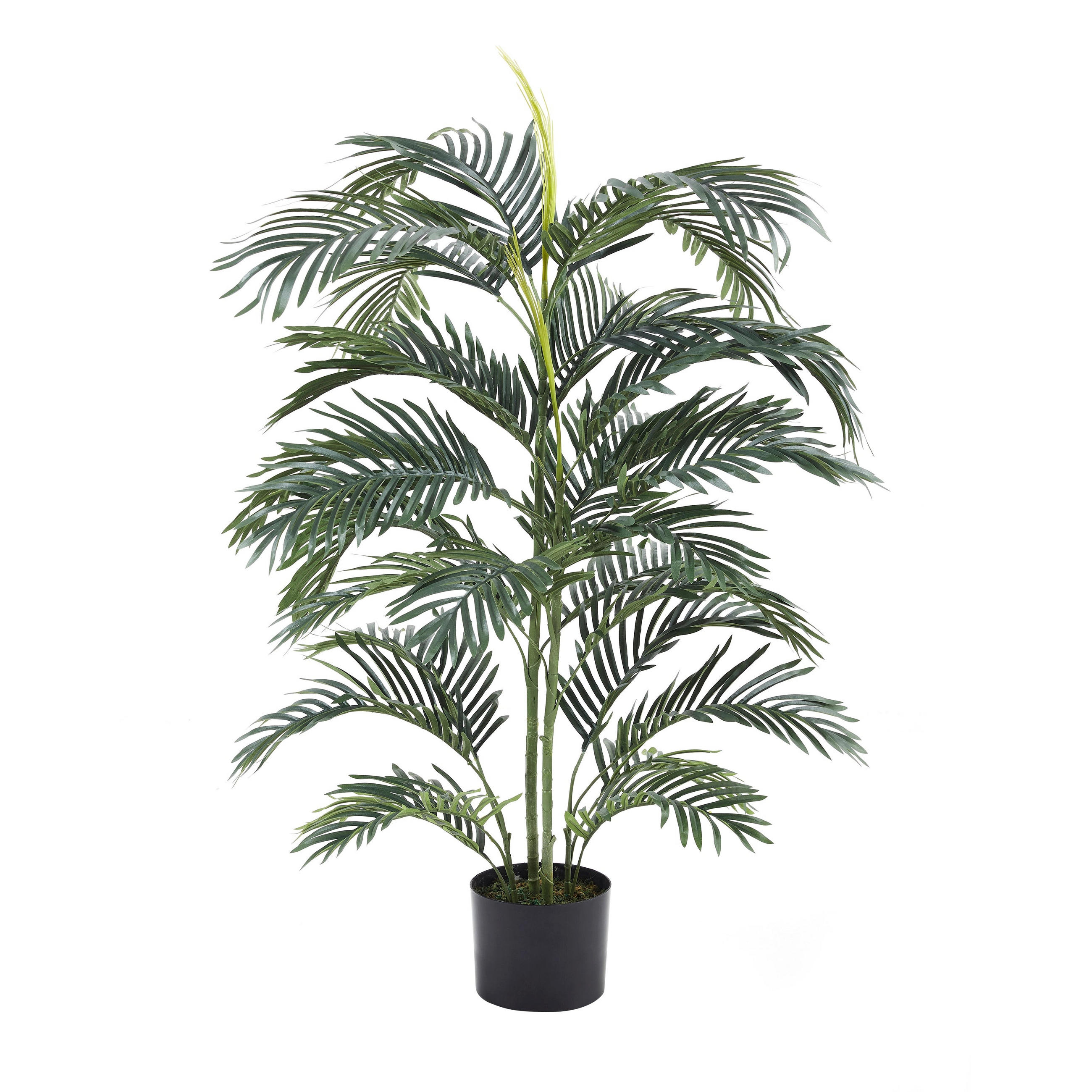 KUNSTBAUM Künstliche Palme – Maleko 120 cm - Grün, Kunststoff (120cm) - aplanta