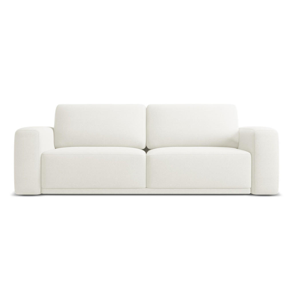 Thumbnail - Makamii 3-Sitzer, Weiß, Textil, Füllung: Schaumstoff, 242x91x100 cm, Made in EU, Wohnzimmer, Sofas & Couches, Schlafsofa...