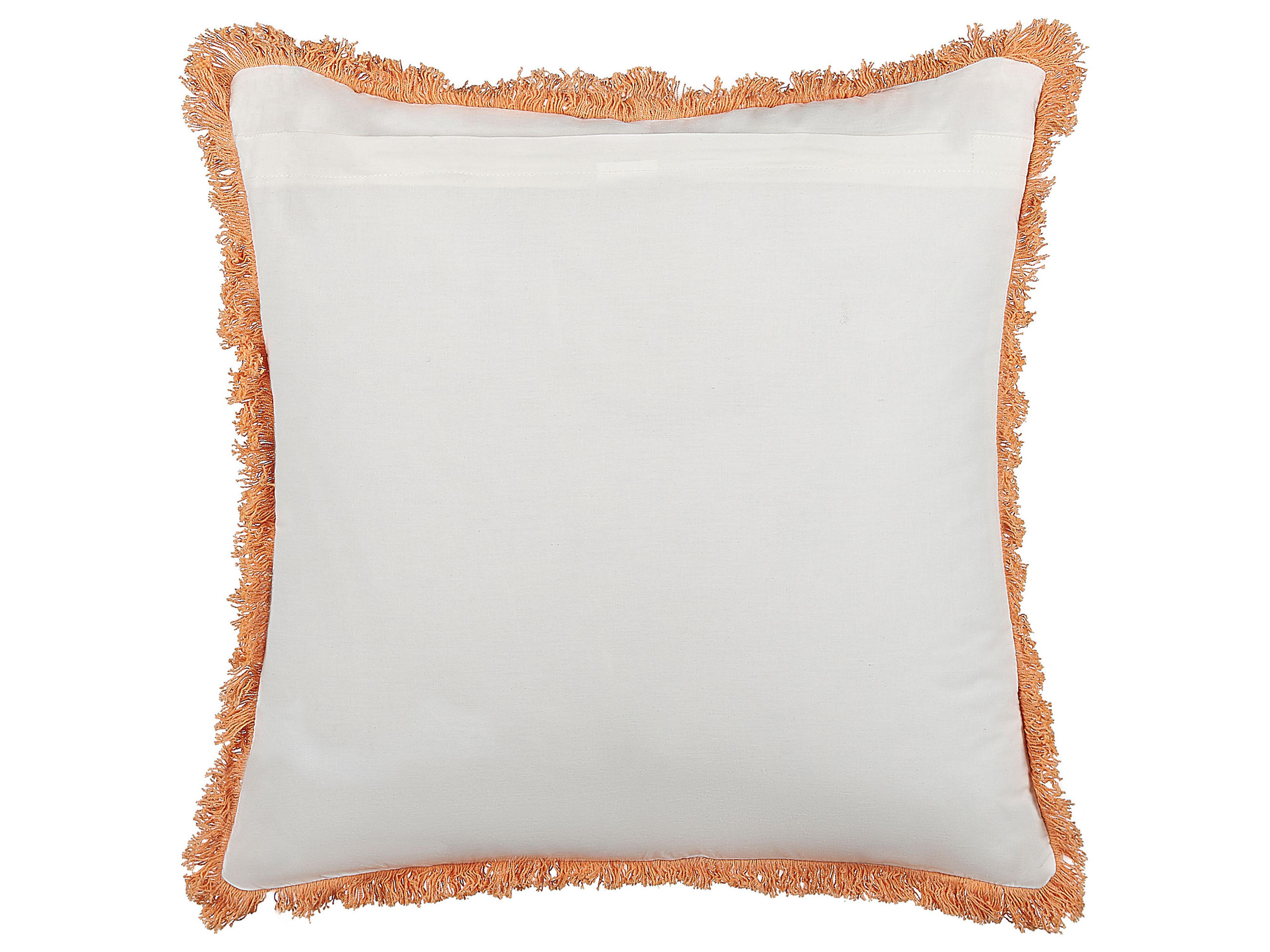 DEKOKISSEN 2er-Set Weiß 45/45 cm Sativus - Weiß, Naturmaterialien/Textil (45/45cm) - Beliani