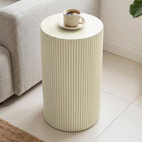 BEISTELLTISCH Rund Beige, MDF | B30 x T30 x H50 cm - Beige, Holzwerkstoff (30/30/50cm) - Hometopia