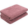 DUSCHTÜCHER, 2er-Set, 70x140 cm, 100% Baumwolle, Rosa - Altrosa, Textil (70/140cm) - Zollner