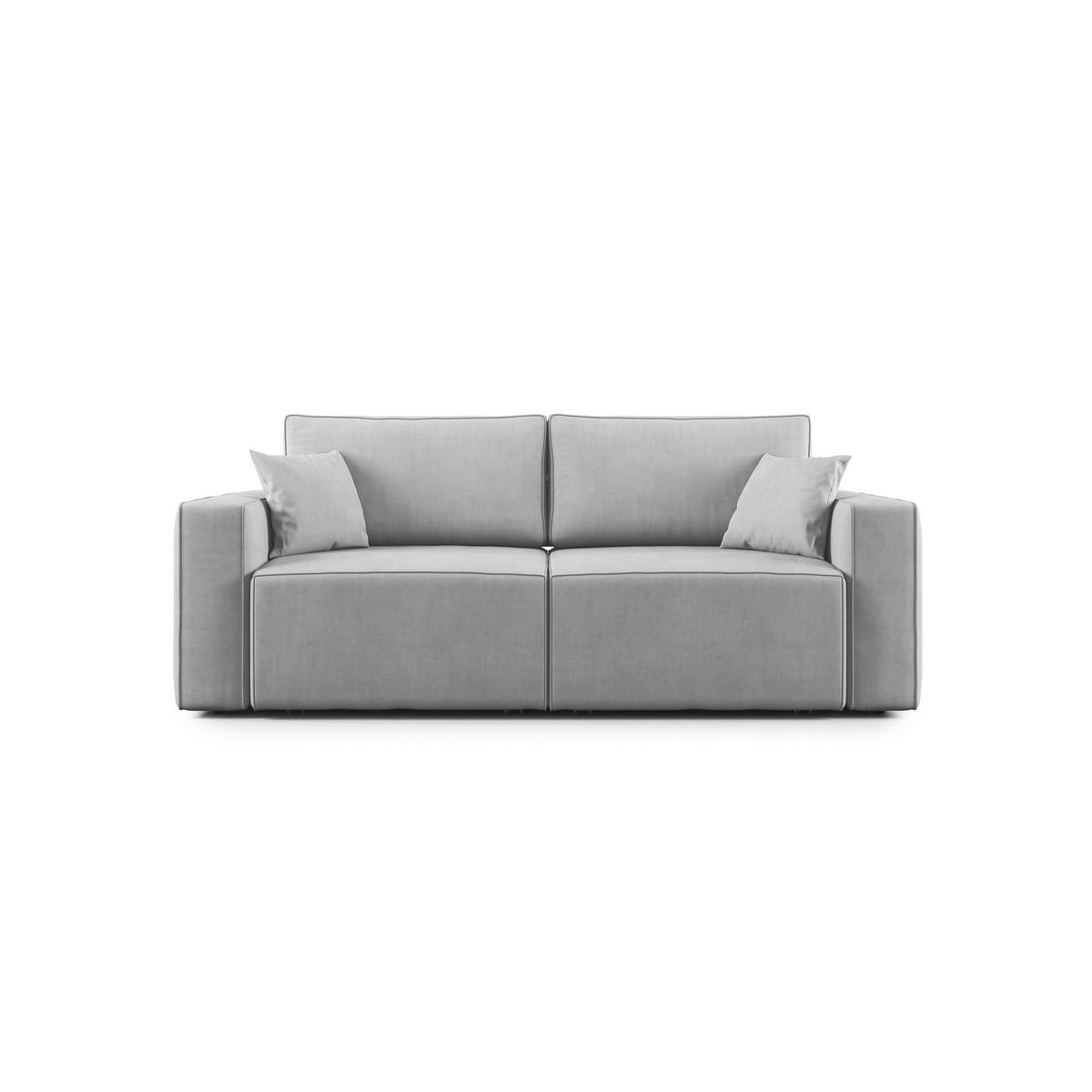 LINEARSOFA Morfeo - Hellgrau, Textil (180/86/99cm) - Divani.store