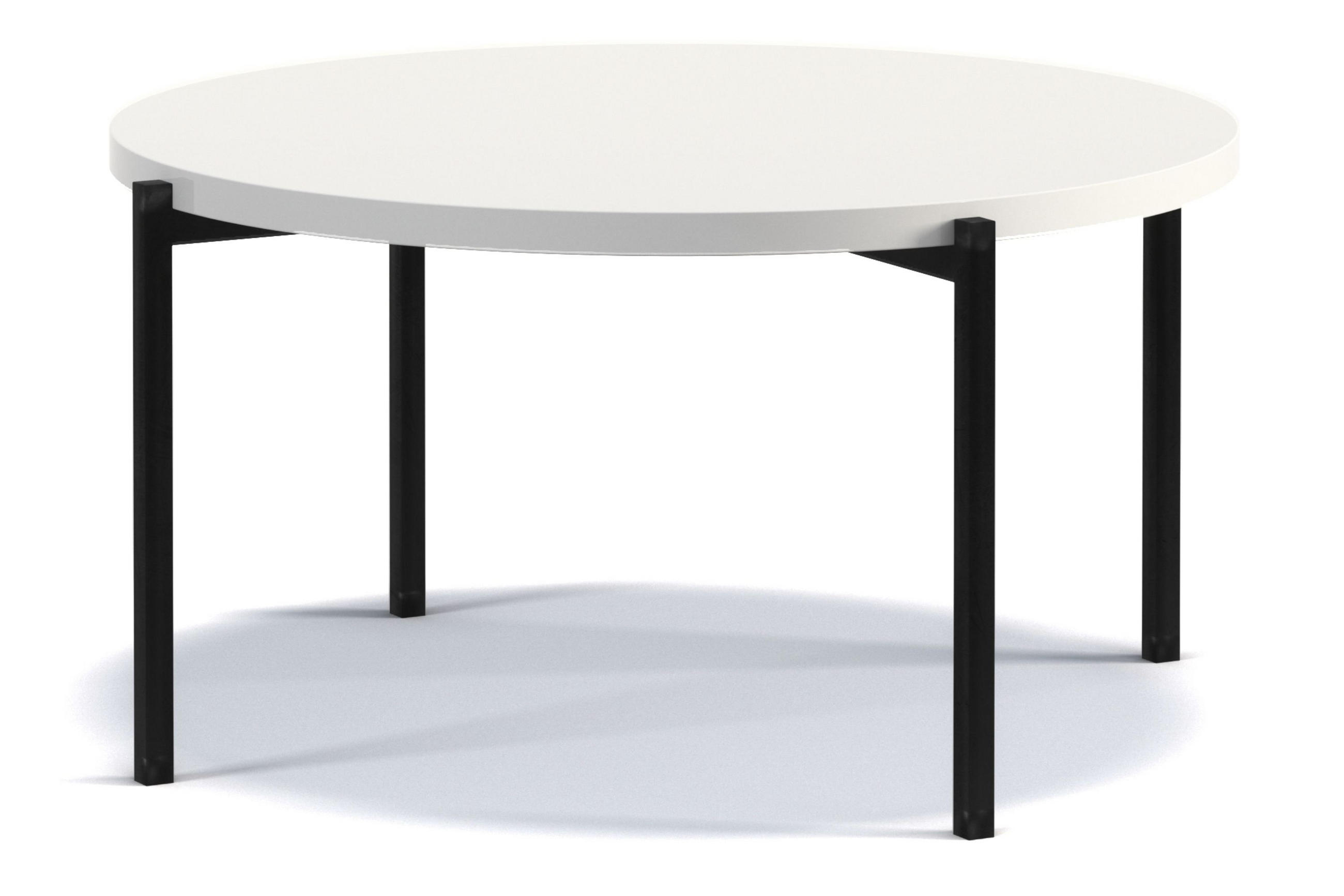 Konsimo® Couchtisch Weiß Hochglanz 85x43x85 cm