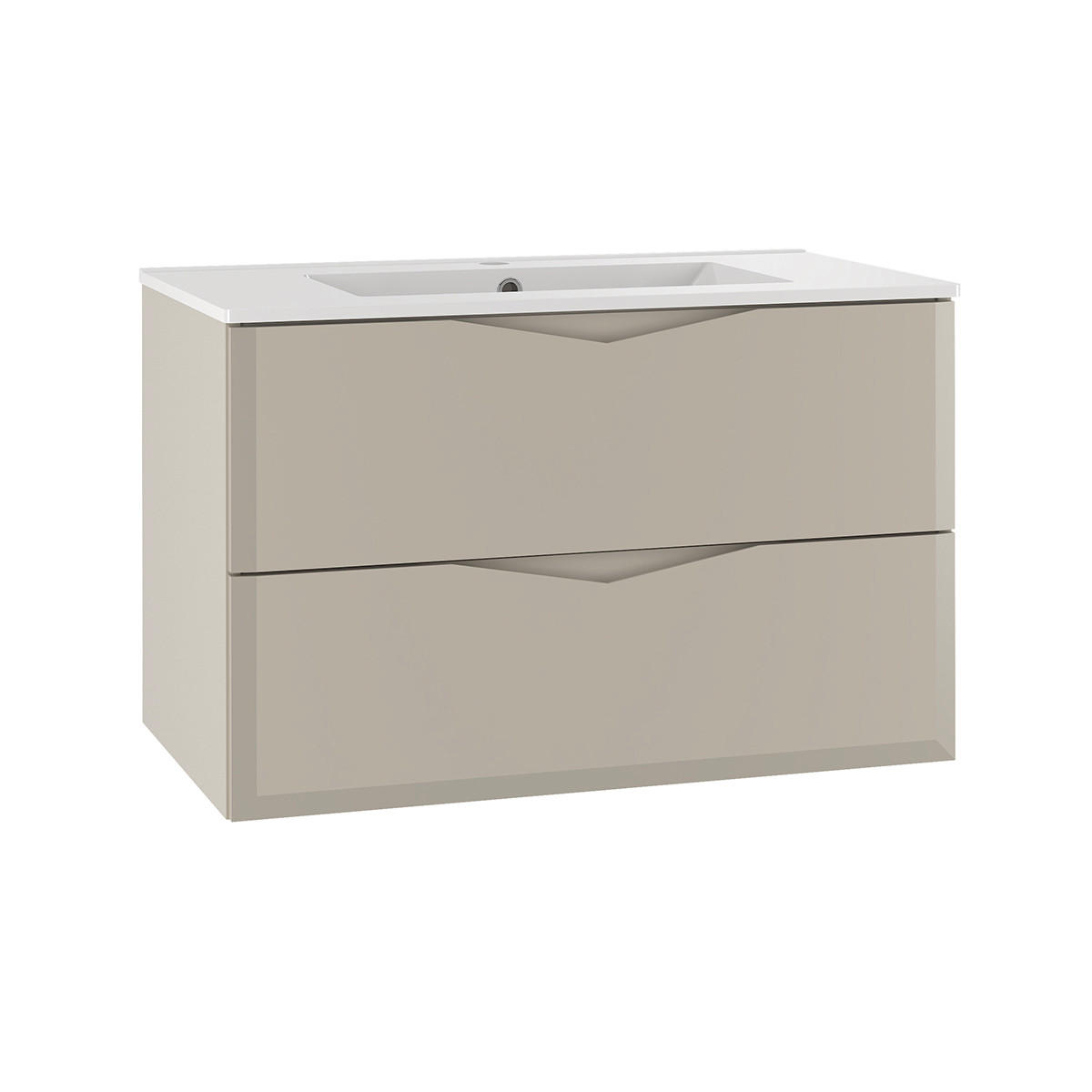 WASCHTISCH 80cm Ellie Kaschmir - Beige, Holzwerkstoff (80/50/45.8cm) - Petits-meubles