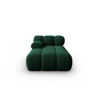 CHAISELONGUE links Bellis aus Samt flaschengrün - Grün, Textil (97/62/157cm) - Micadoni