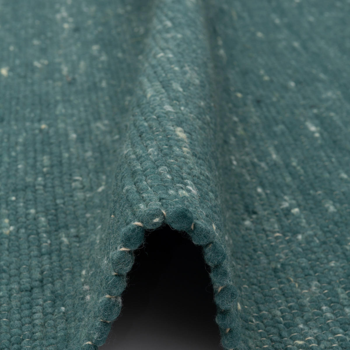 NATUR TEPPICH WOLLE YUKON - Petrol, Textil (190/290cm) - Pergamon