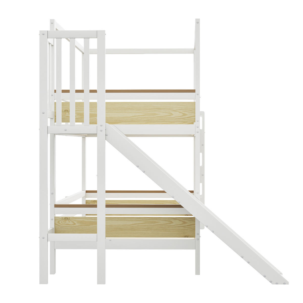 ETAGENBETT Modell Hausform Holzfarbe - Naturfarben, Holz (90/200cm) - ComfortXL