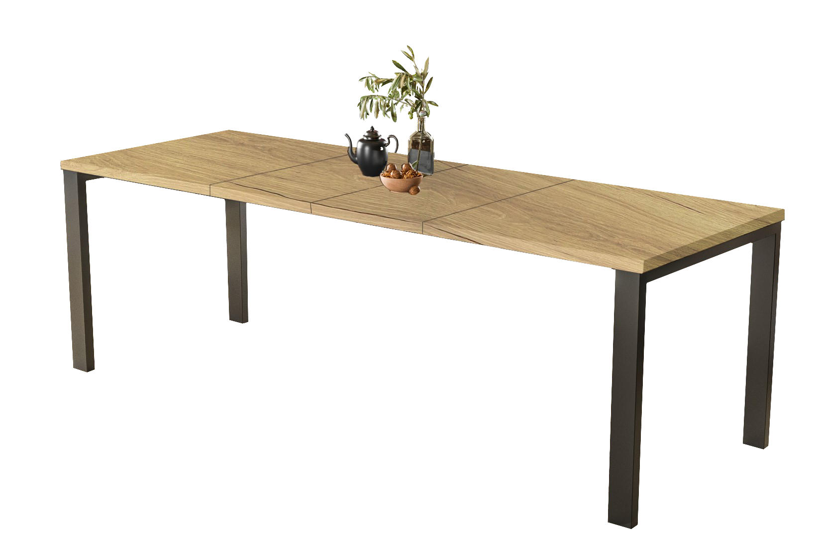ESSTISCH Garant ausziehbar - Eichefarben, Holzwerkstoff (130/80/76cm) - Endo-Moebel