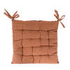 SITZKISSEN 40/40 cm - Terracotta, Naturmaterialien (40/40cm)