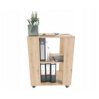 BEISTELLTISCH Artisan Eiche 60/40/78,6 cm mit Rollen - Eiche Artisan, Holzwerkstoff (60/78.6/40cm) - Matkam Möbel