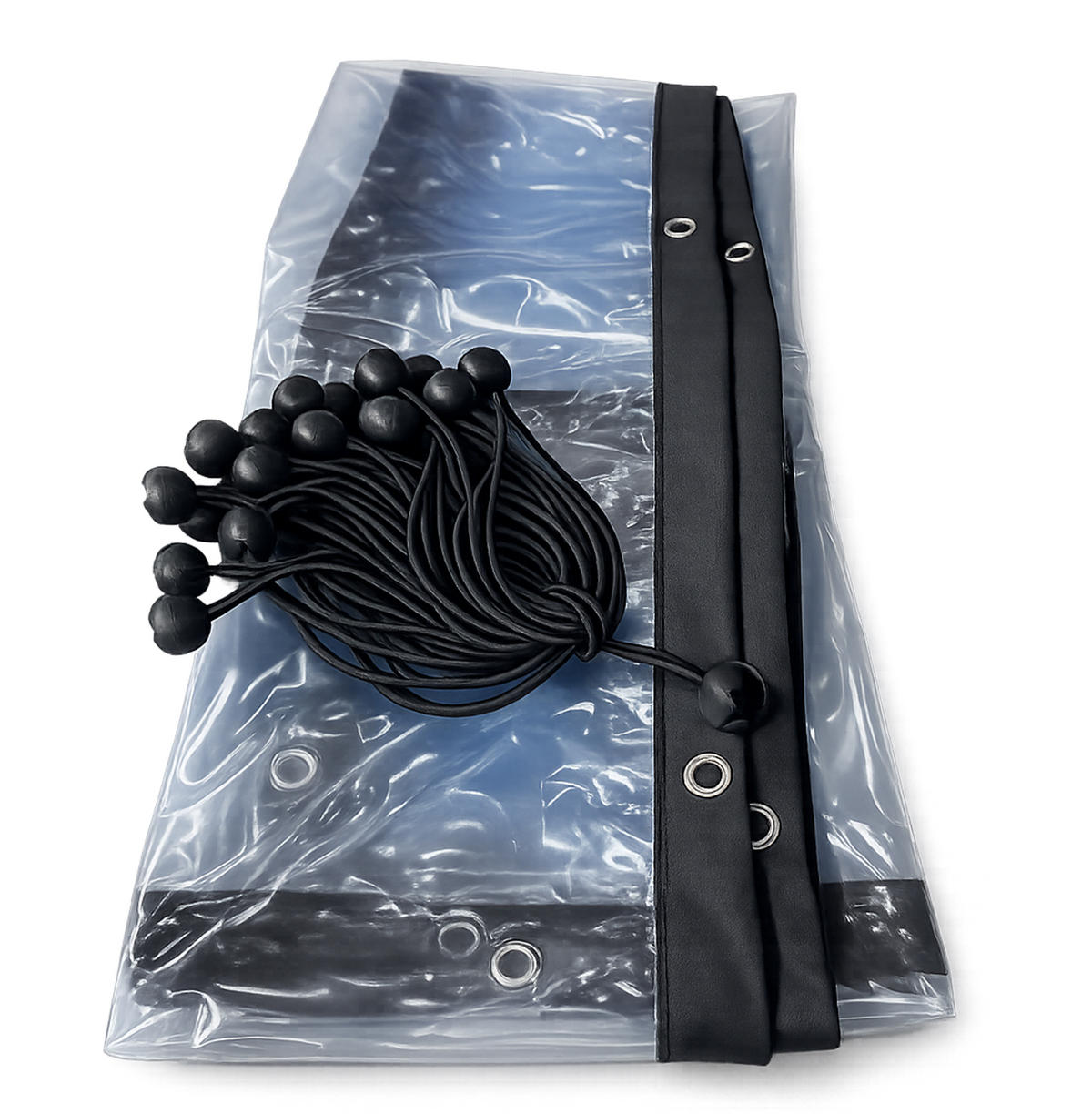 WETTERSCHUTZ Set für Kaminholzregal 130/185 cm Transparent - Transparent, Kunststoff (130/185/1cm) - QUICK STAR