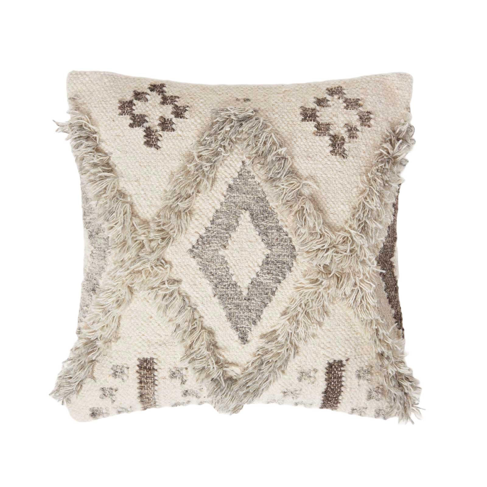 KELIM-KISSEN Alta 45/45 cm - Creme, Textil (45/45cm) - Homescapes