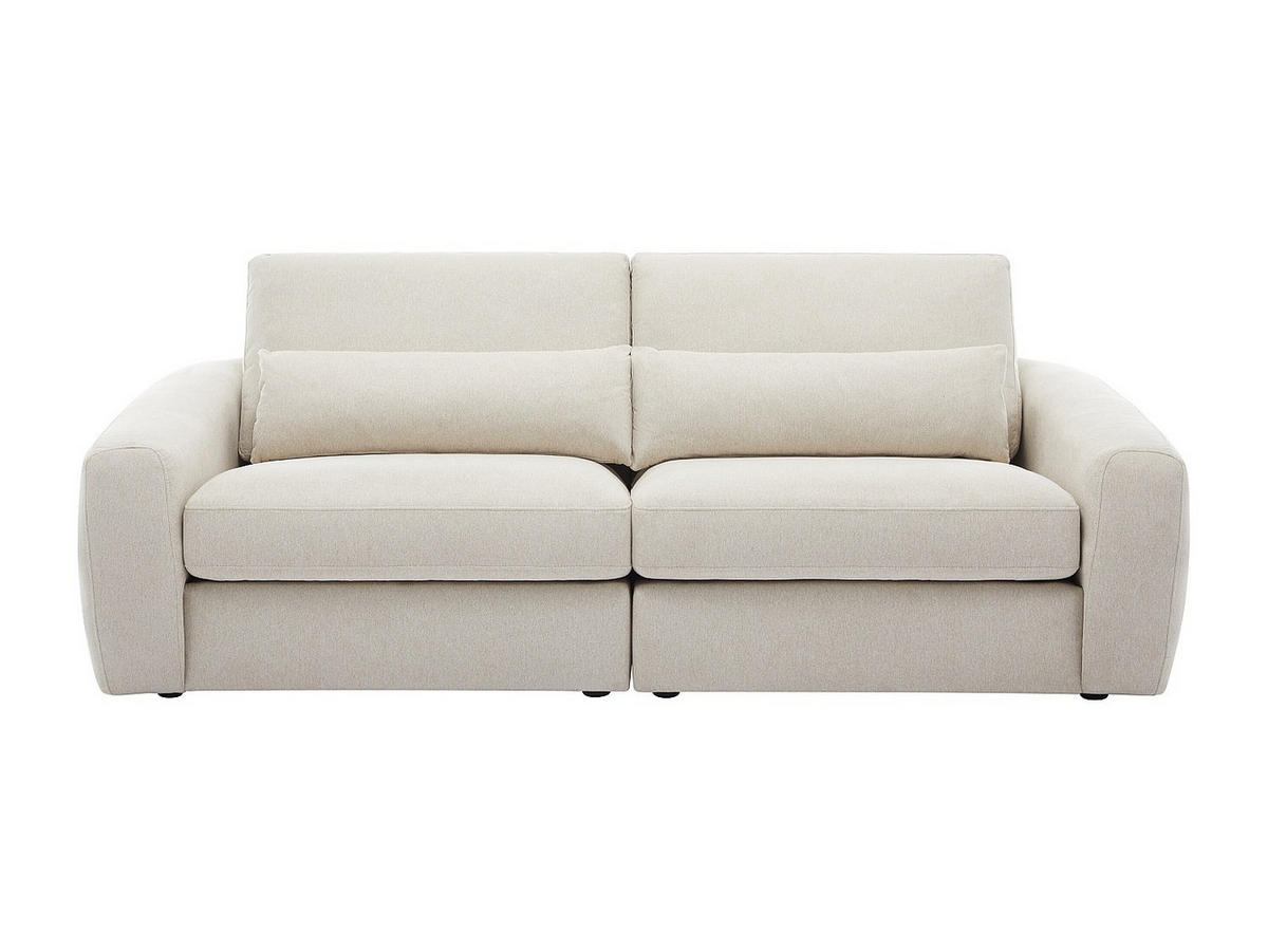 SOFA 3-Sitzer - Stoff - Beige - GUSANA - Beige, Textil (233/91/110cm) - Vente-Unique