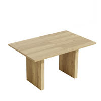 ESSTISCH Ausziehbarer Tisch mit synchronen Tischbeinen, rechteckig, Lamellen-Design, stabil, Holzoptik, Holzwerkstoff - Naturfarben, Holzwerkstoff (200/90/75cm) - EVRYAE