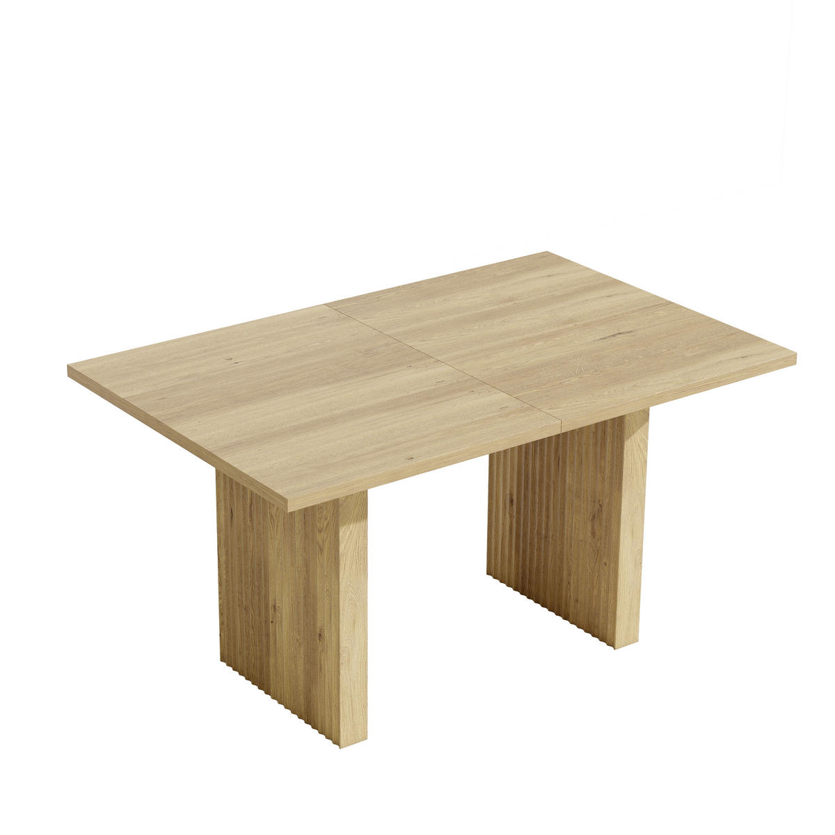 ESSTISCH Eiche ausziehbar 140-200cm 6-8 Personen 90cm - Eichefarben, Holzwerkstoff (200/90/75cm) - FLIEKS