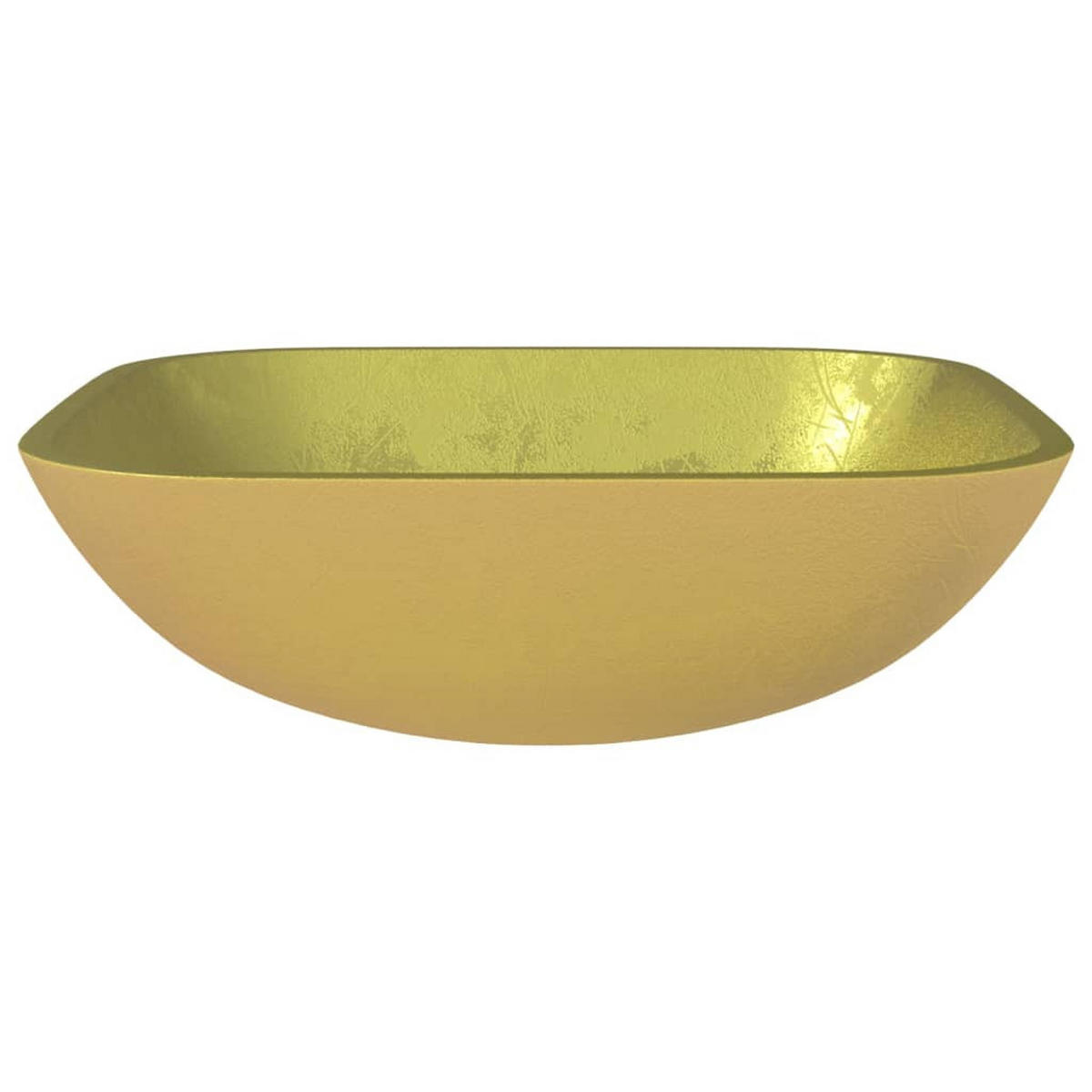 WASCHBECKEN Leach 42/42/14 cm - Goldfarben, Glas (42/14/42cm) - Nettlife