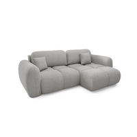ECKSOFA Livio 3 Sitzplätze Hellgrau - Hellgrau, Holz (270/165cm) - Petits-meubles
