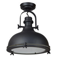 DECKENLEUCHTEN Harvey Schwarz - Schwarz, Metall (32/32/38cm) - Urban Interiors