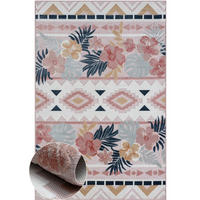 OUTDOORTEPPICH Aurora II Altrosa,Hellgrau,Dunkelblau 80/150 cm - Altrosa, Textil (80/150cm) - My-Rug