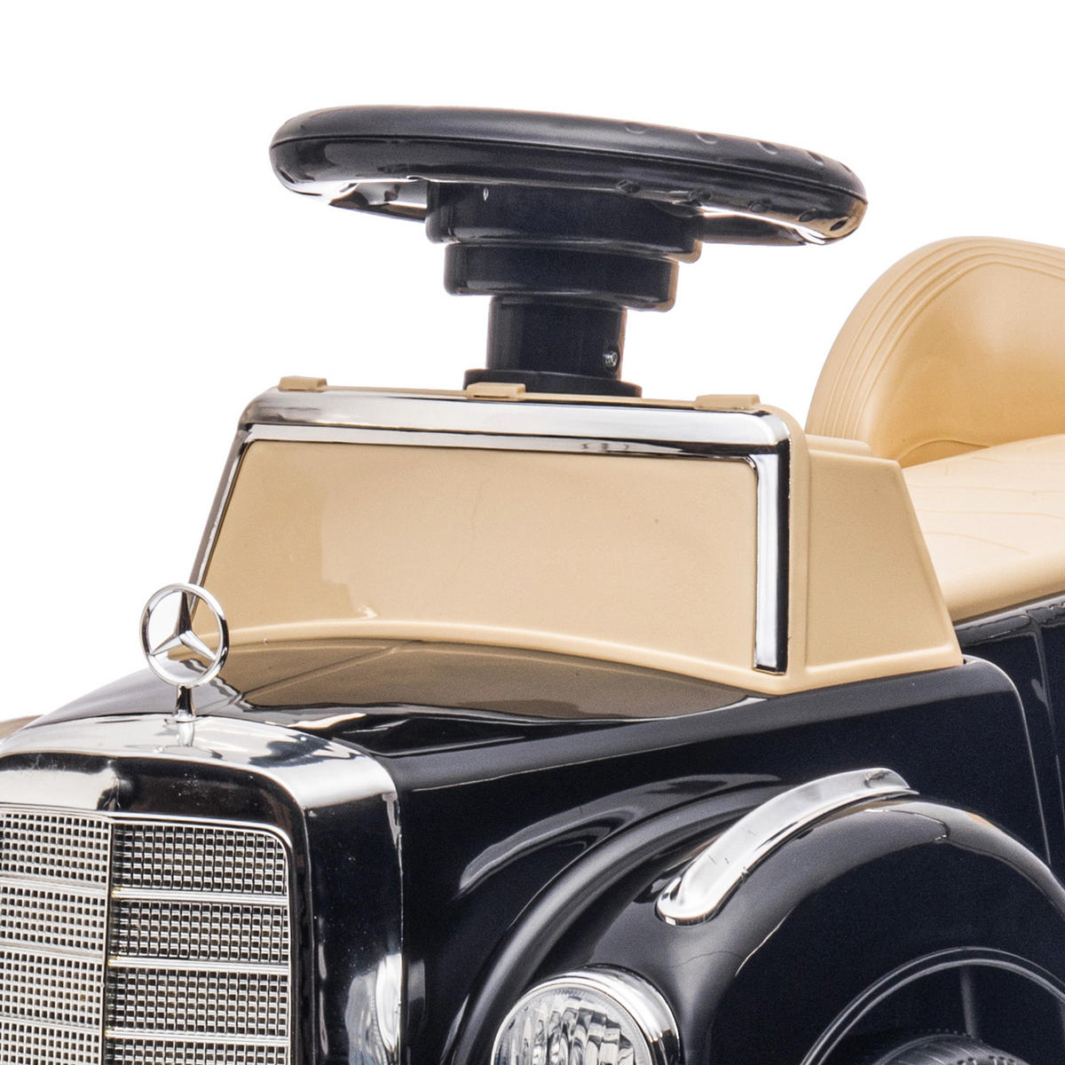RUTSCHFAHRZEUG DE-16948 Mercedes-Benz 300S mit Staufach Schwarz - Schwarz, Kunststoff (77.5/41.5/45cm) - ComfortXL