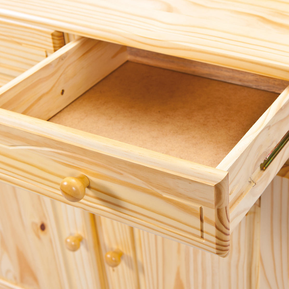 KREDENZ holz - Braun, Holzwerkstoff (88/198/43cm) - ebuy24