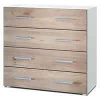 KOMMODE Pavos Eiche Nordic - Silbereichenfarben, Holzwerkstoff (76/72/35cm) - Vladon