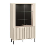 VITRÍNA Nova Béžová - béžová, kompozitní dřevo (92/151/40cm) - Petits-meubles