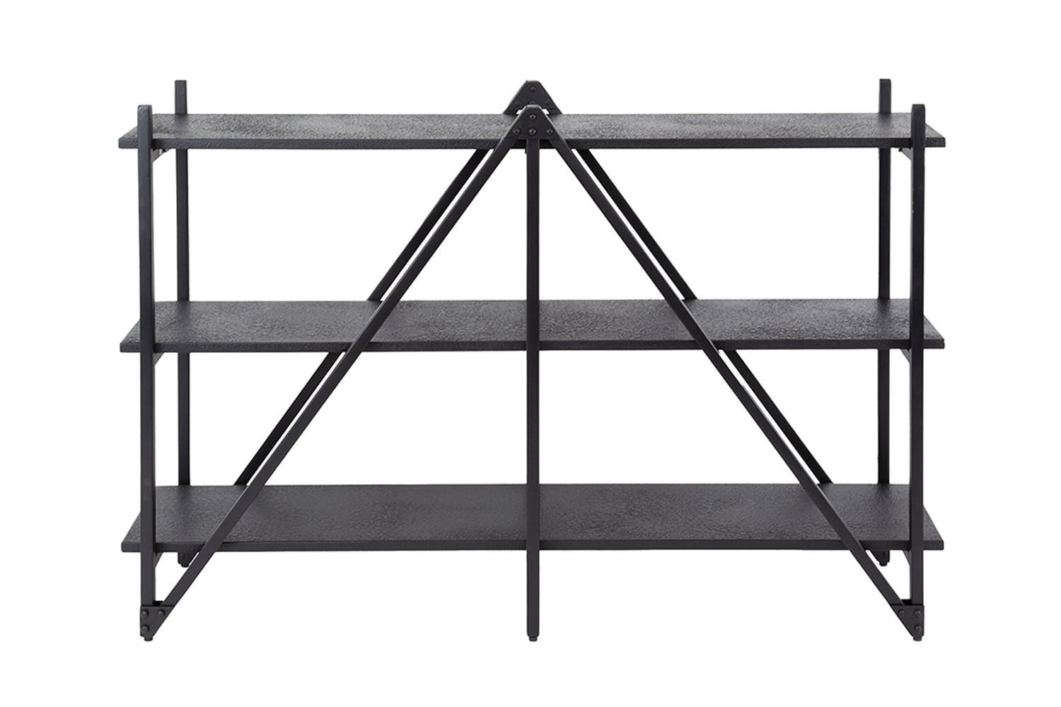 WANDREGAL PEARA Schwarz Holz - Schwarz, Holz (130/85/35cm) - KAWOLA