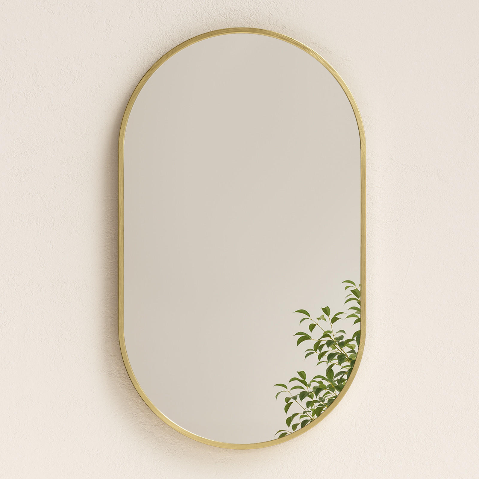 Emke Wandspiegel Gold 100x60x2 cm
