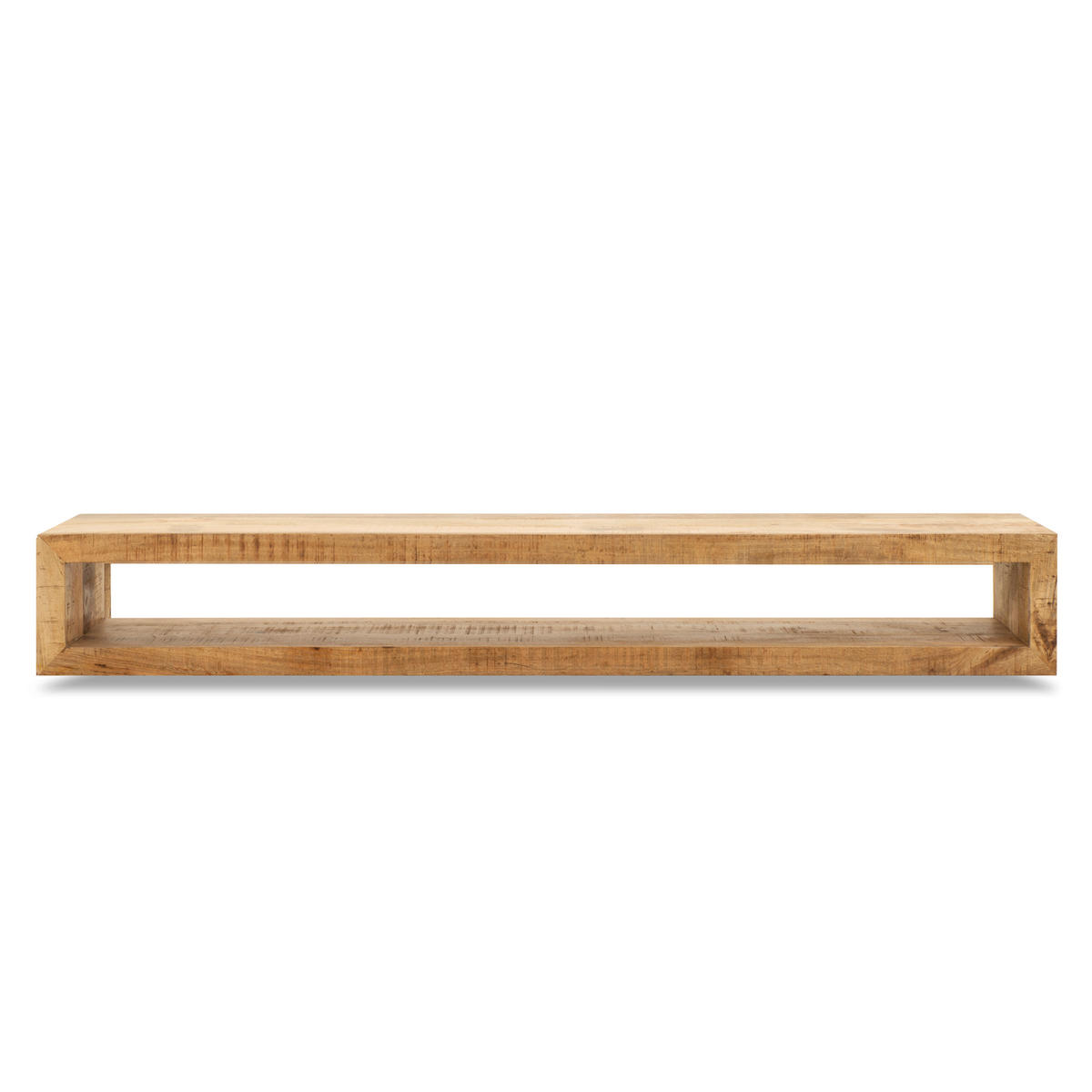 TV Board Hangend Mangoholz 220 cm / 35 cm Natur - Naturfarben, Holz (220/30/35cm) - Villa Möbel