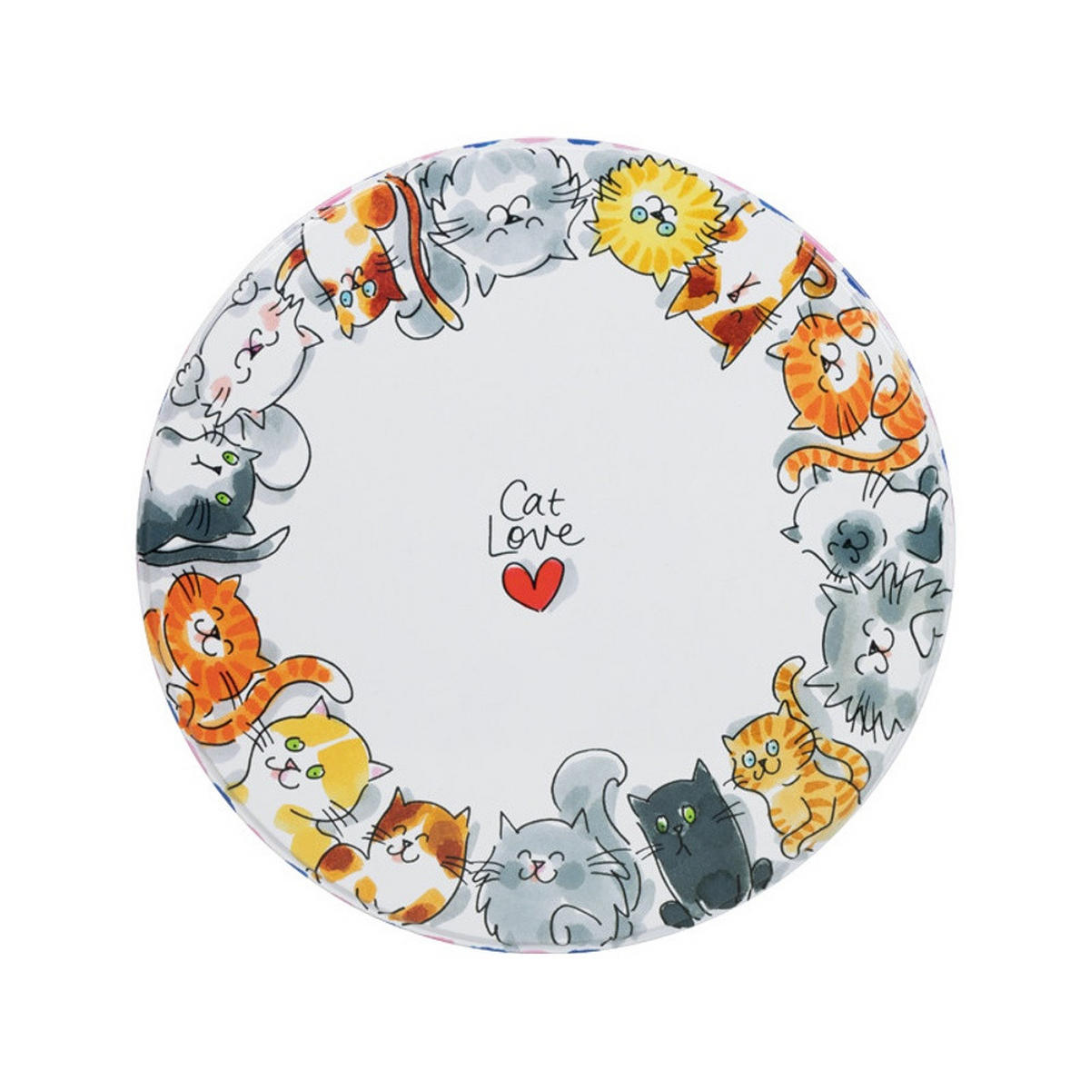 DOSEN Kat in Bunt - 20cm - Multicolor, Metall (19.8/10/19.8cm) - Blond Amsterdam