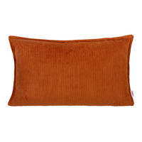 KISSENHÜLLE HYggelig No.1 rost-rot Cord-Samt 50/30 cm - Rostfarben, Textil (30/50cm) - beties Heimtextil