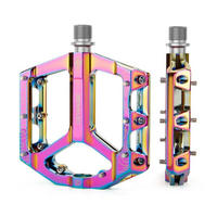 FAHRRADPEDALE Set Flat Pedale Aluminiumlegierung Mehrfarbig - Multicolor, Metall (10/2/12cm)